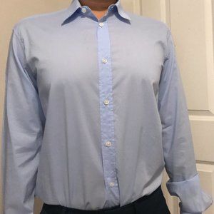 Louis Vuitton Large Slim Fit Blue Dress Shirt